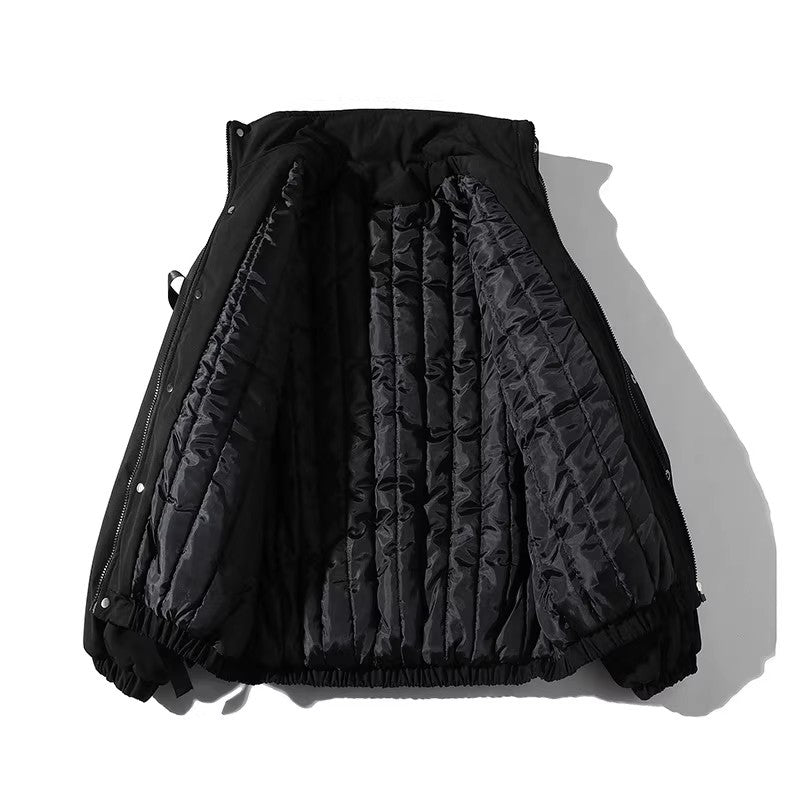 <font dir="auto" style="vertical - align: inherit;"><font dir="auto" style="vertical - align: inherit;">Functional style workwear cotton - padded jacket men's trendy brand ins winter thickened short Korean style plus size down cotton coat</font></font> - Oversized Streetwear - Korean Streetstyle - Collective Oversized