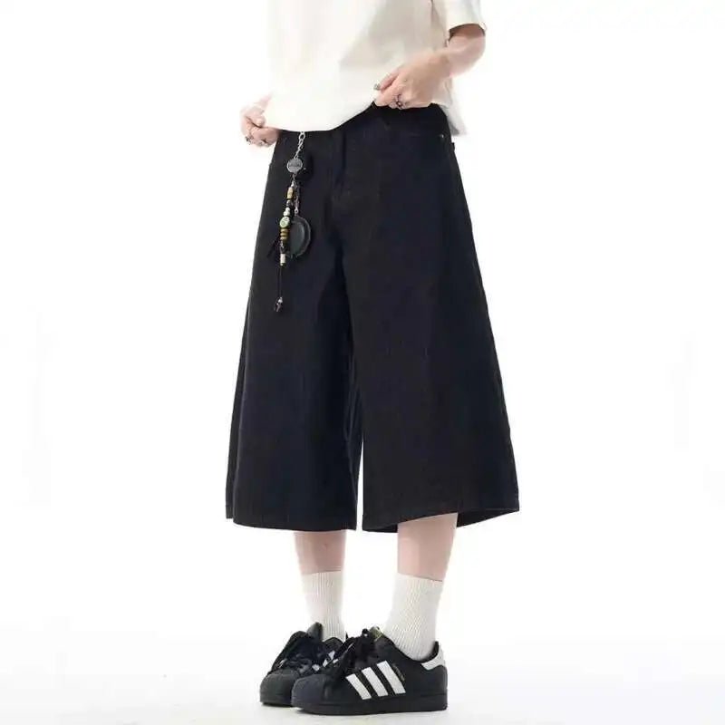 Denim Rage Shorts - Oversized Streetwear - Korean Streetstyle - Collective Oversized