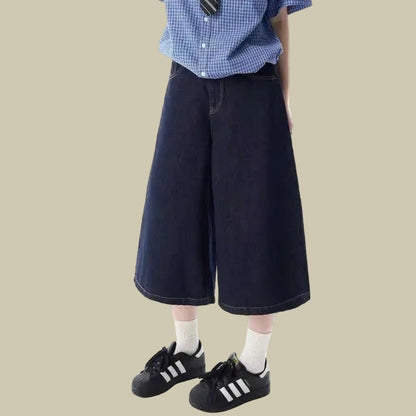 Denim Rage Shorts - Oversized Streetwear - Korean Streetstyle - Collective Oversized