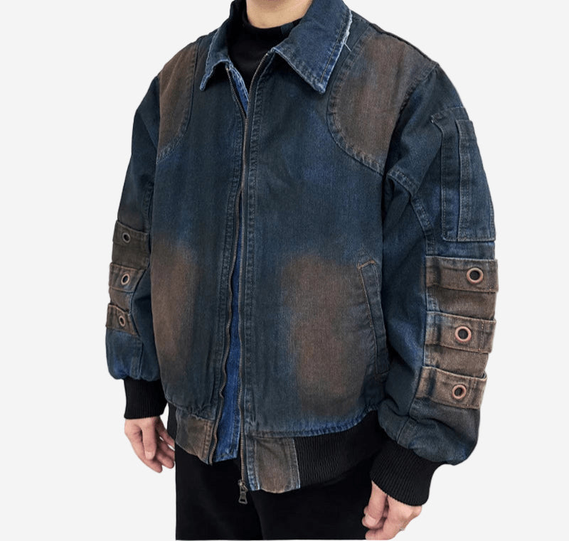 Denim Urge Jacket - Oversized Streetwear - Korean Streetstyle - Collective Oversized