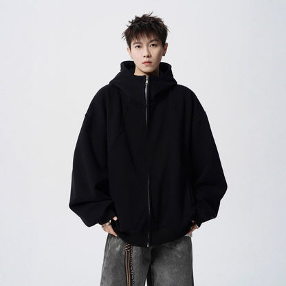 <font dir="auto" style="vertical - align: inherit;"><font dir="auto" style="vertical - align: inherit;">American - style heavyweight hoodie jacket for men, trendy design, patchwork, high - street style, simple, versatile, and handsome.</font></font> - Oversized Streetwear - Korean Streetstyle - Collective Oversized
