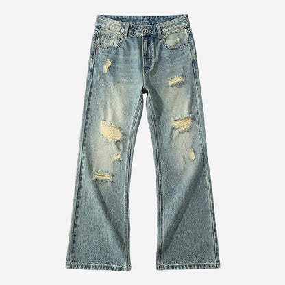 Indigo Denim Pants - Oversized Streetwear - Korean Streetstyle - Collective Oversized