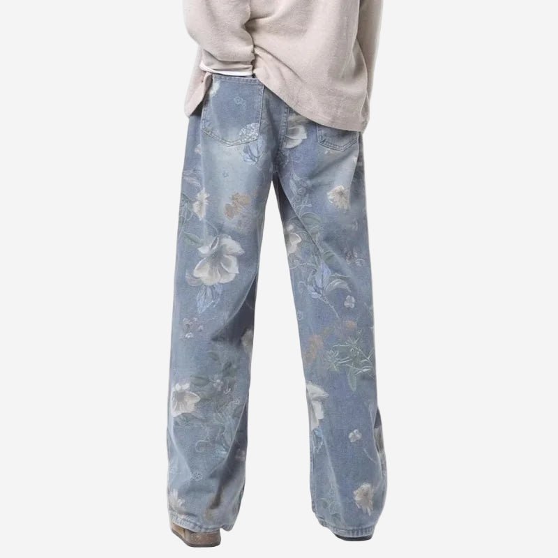 Korean Tie - Dye Denim - Oversized Streetwear - Korean Streetstyle - Collective Oversized