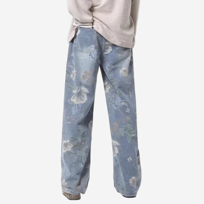 Korean Tie - Dye Denim - Oversized Streetwear - Korean Streetstyle - Collective Oversized