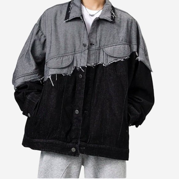 Samurai Distressed Jacket - Oversized Streetwear - Korean Streetstyle - Collective Oversized