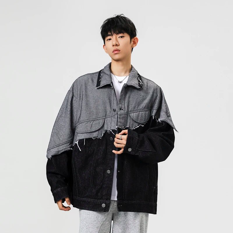 Samurai Distressed Jacket - Oversized Streetwear - Korean Streetstyle - Collective Oversized