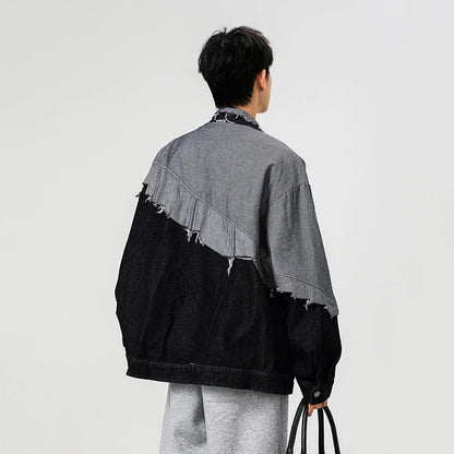 Samurai Distressed Jacket - Oversized Streetwear - Korean Streetstyle - Collective Oversized
