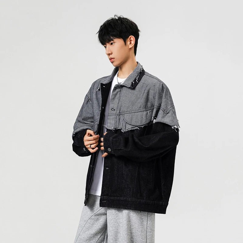Samurai Distressed Jacket - Oversized Streetwear - Korean Streetstyle - Collective Oversized