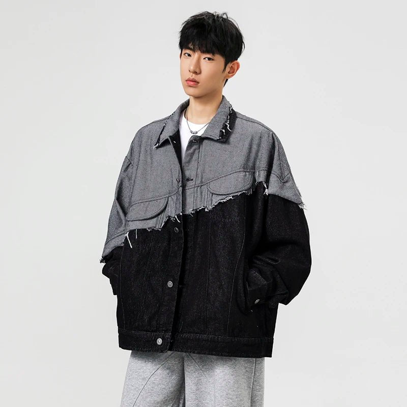 Samurai Distressed Jacket - Oversized Streetwear - Korean Streetstyle - Collective Oversized