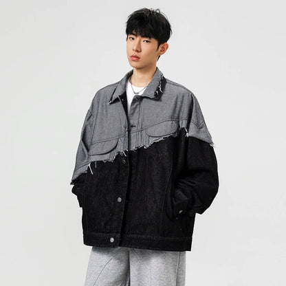Samurai Distressed Jacket - Oversized Streetwear - Korean Streetstyle - Collective Oversized