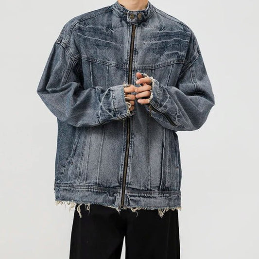 Skeleton Biker Jacket - Oversized Streetwear - Korean Streetstyle - Collective Oversized