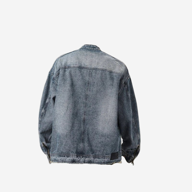 Skeleton Biker Jacket - Oversized Streetwear - Korean Streetstyle - Collective Oversized