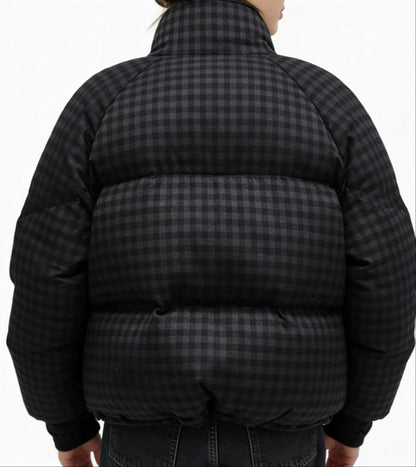 The Checkered Puffer - Oversized Streetwear - Korean Streetstyle - Collective Oversized