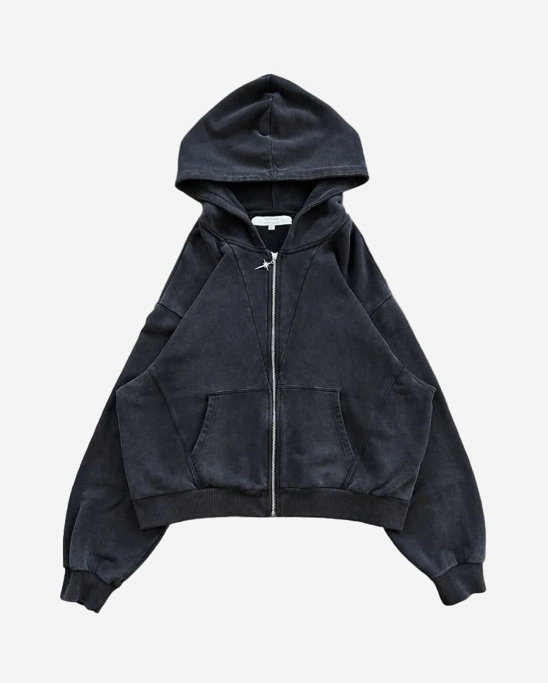 Vador Zipper Hoodie - Oversized Streetwear - Korean Streetstyle - Collective Oversized