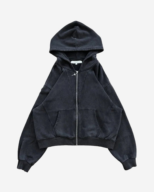 Vador Zipper Hoodie - Oversized Streetwear - Korean Streetstyle - Collective Oversized