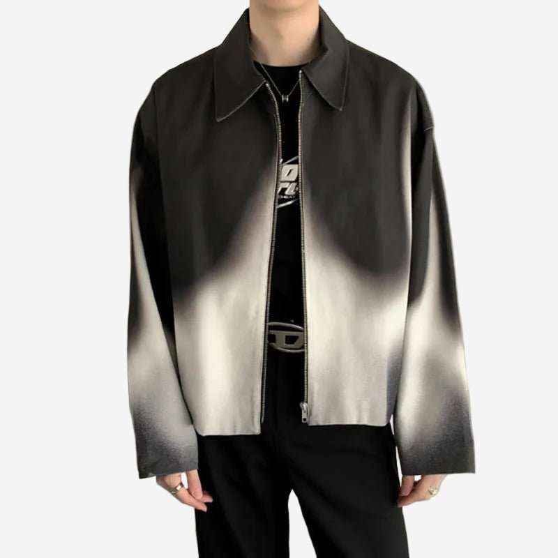 White Flame Jacket - Oversized Streetwear - Korean Streetstyle - Collective Oversized